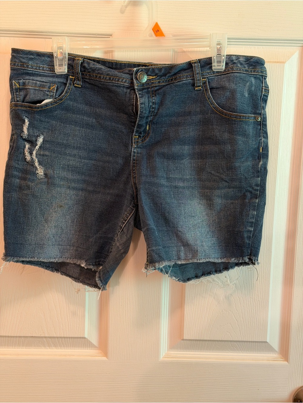 Justice Dark Blue Denim Cutoff Shorts